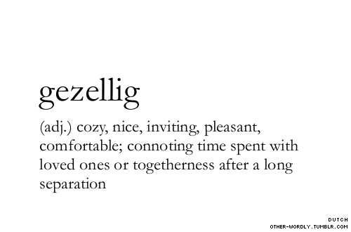 gezellig