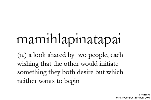 mamihlapinatapai