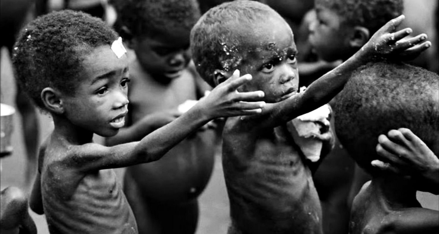 starving children