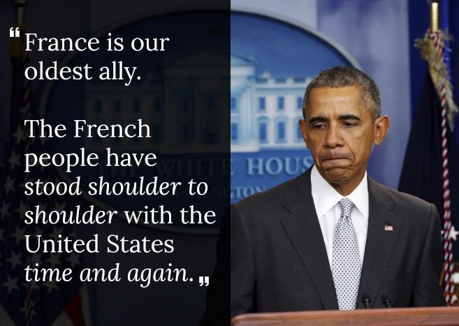 obama using cliche in paris attacks speech