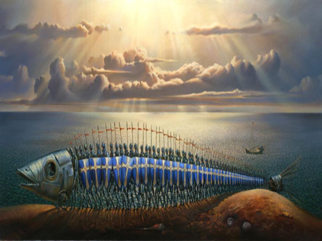 FISHERMAN FOR THE SOULS  Vladimir Kush - Kush Fine Art