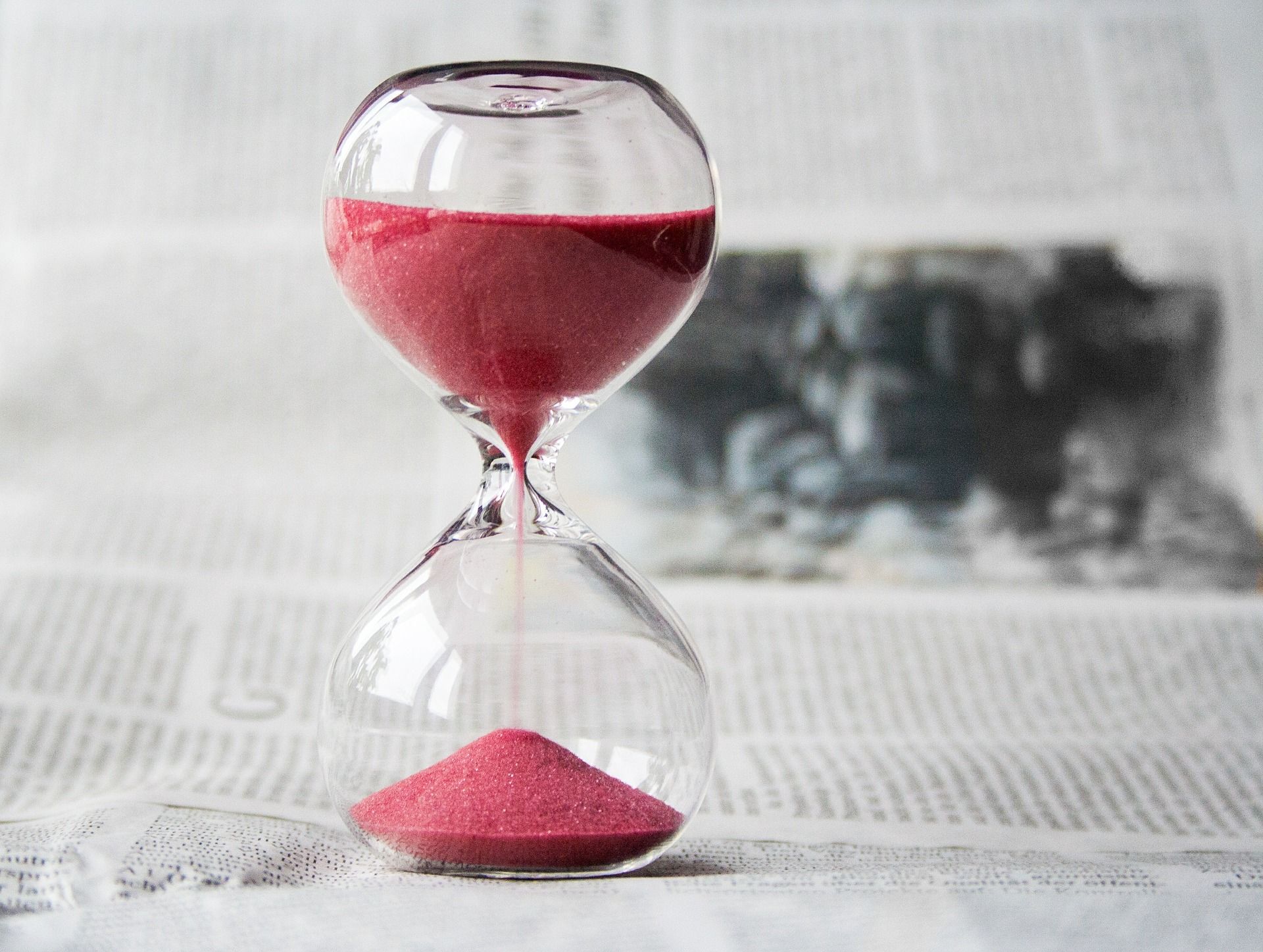 Self-Help Success Timer Hourglass No Bullshit Development Improvement