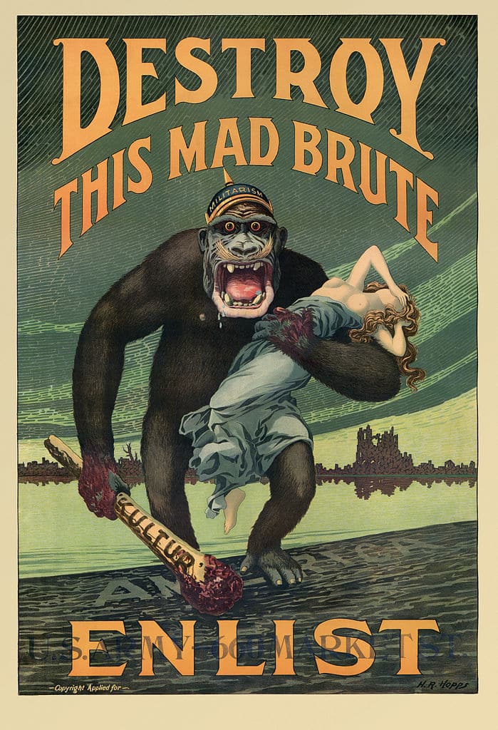 World War I poster, and part of the Creel Commision