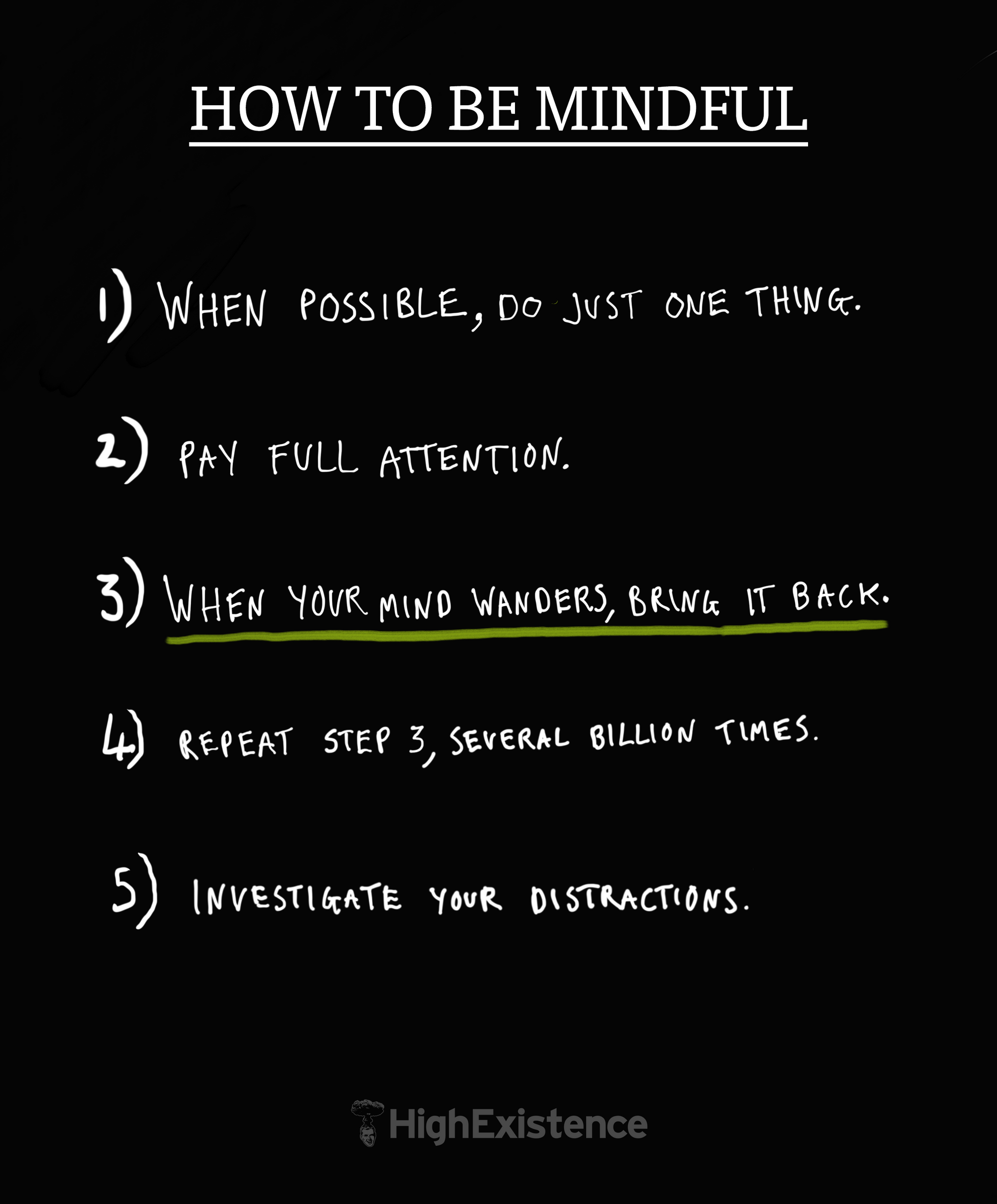 how to be mindful HE