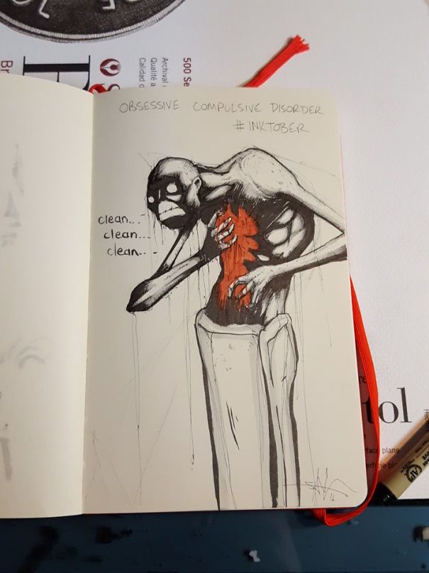 mental illness drawings obsessive compulsive disorder