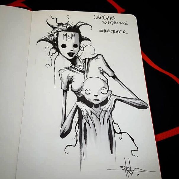 mental illness drawings capgras syndrome