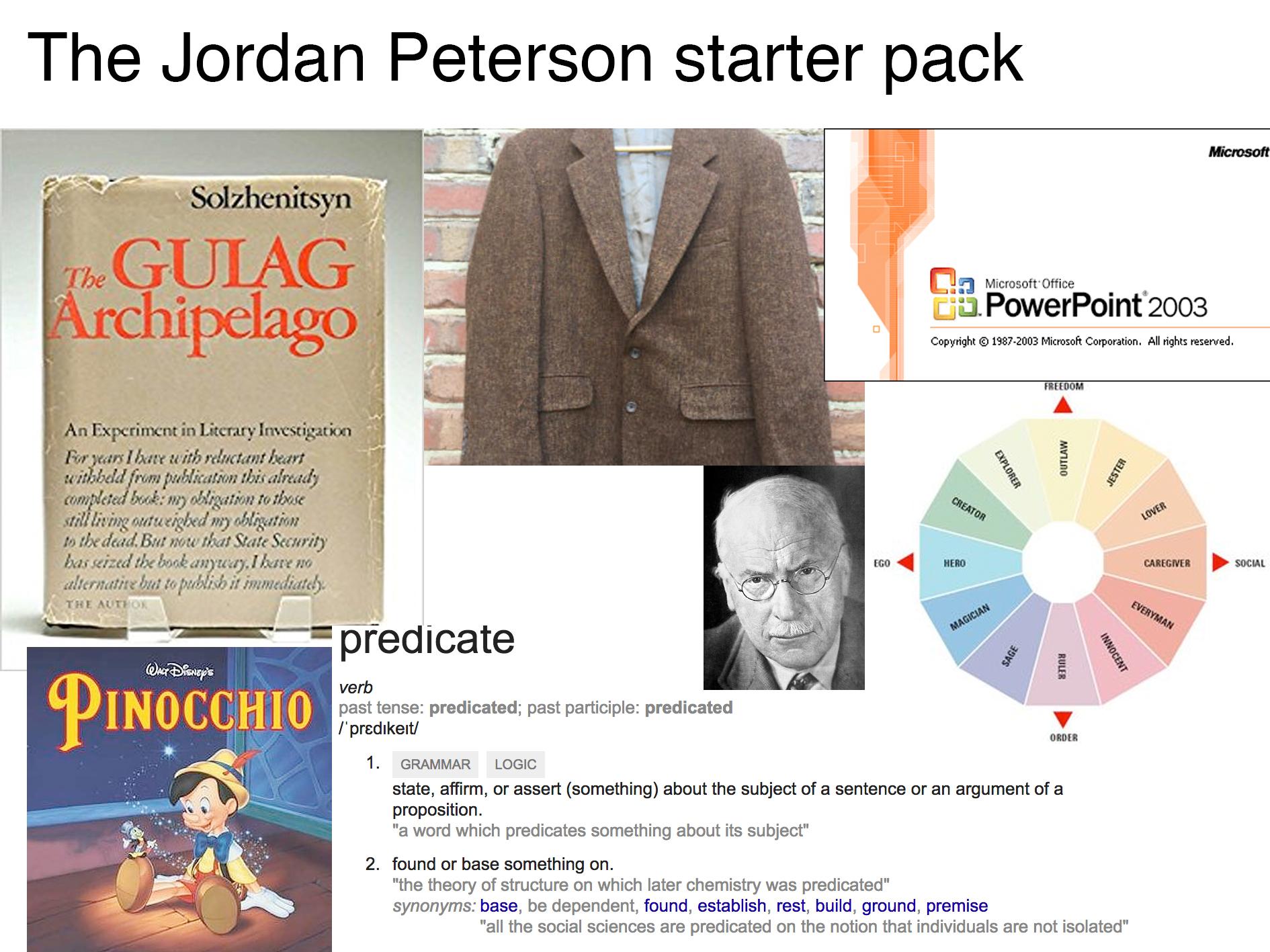 jordan peterson starter pack