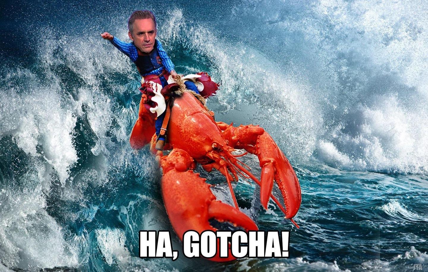 jordan peterson ha, gotcha!