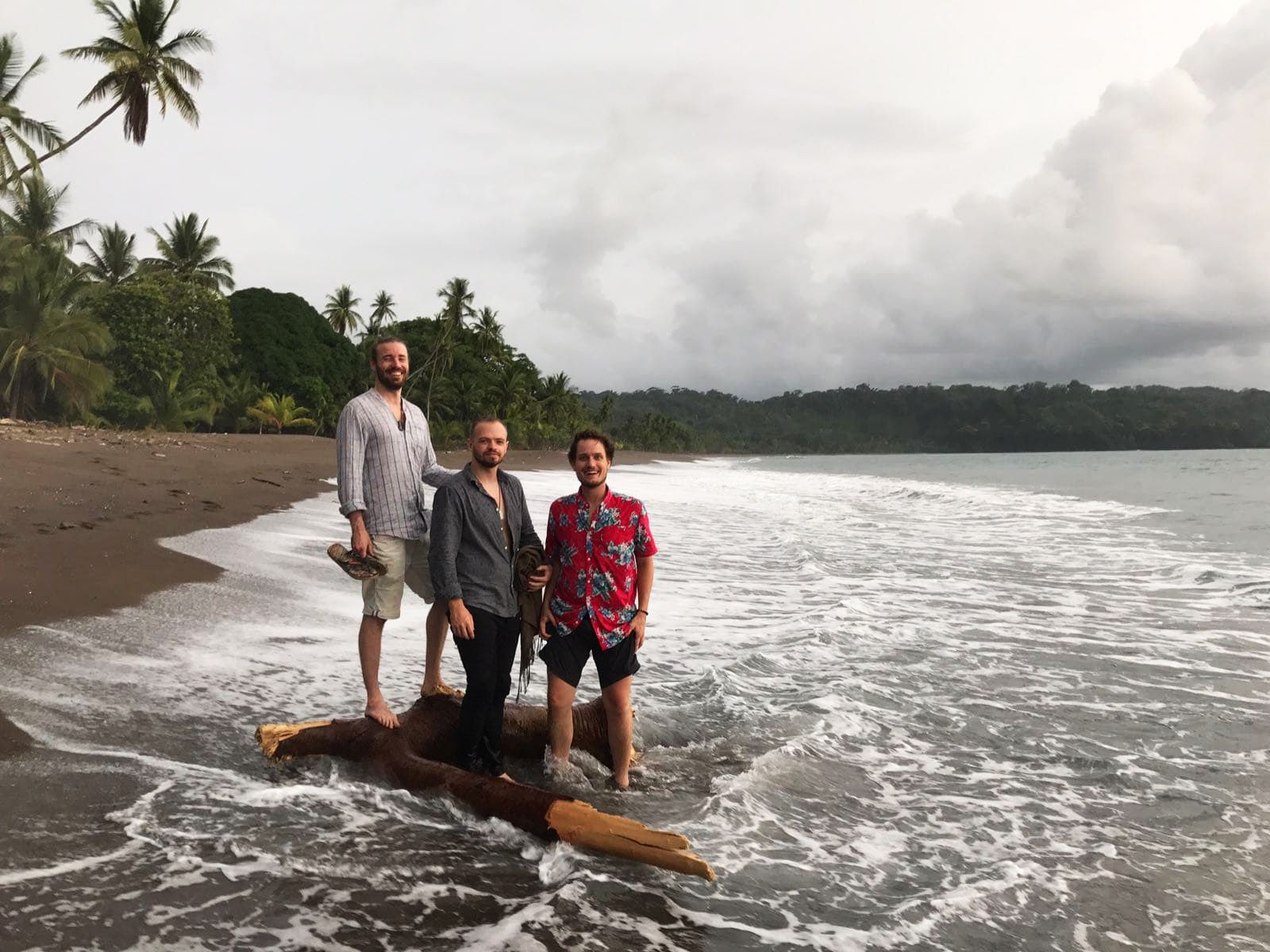 The HE Team in Costa Rica, June 2018: Martijn Schirp, Jon Brooks, and Jordan Bates