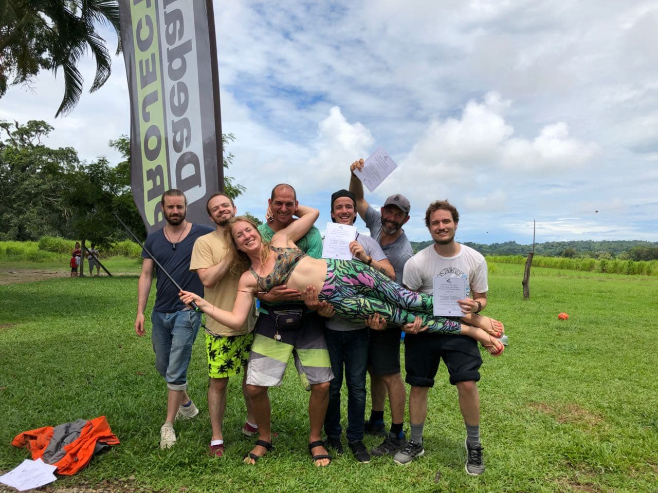 Our whole wonderful group: From left to right: Martijn, Jon, Thong Botho, Andrés, Adam, me, and Philippa in the front. :)