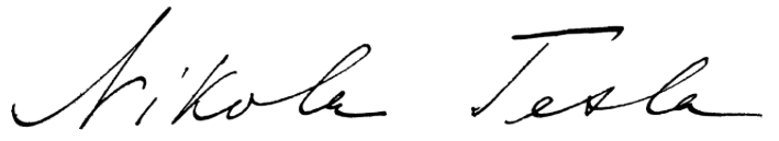 nikola tesla signature highexistence